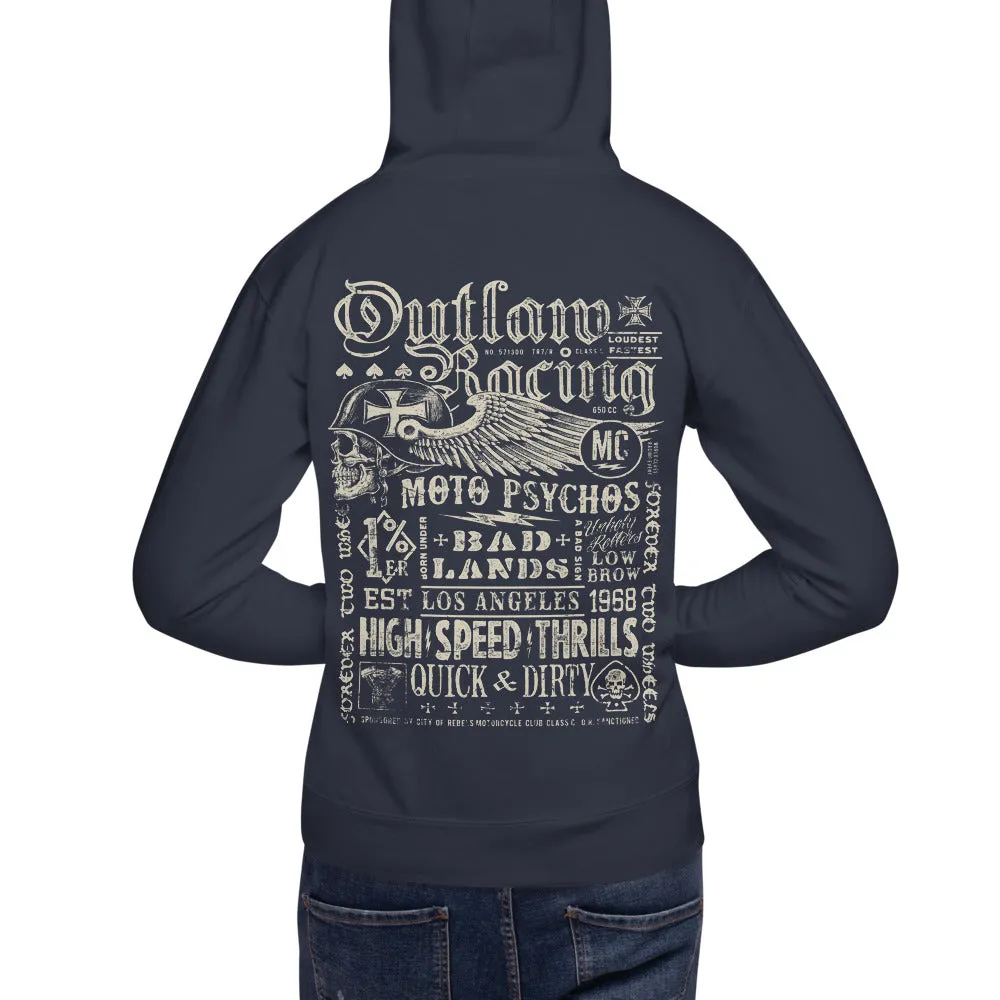 Outlaw Racing Men’s Premium Pullover Hoodie