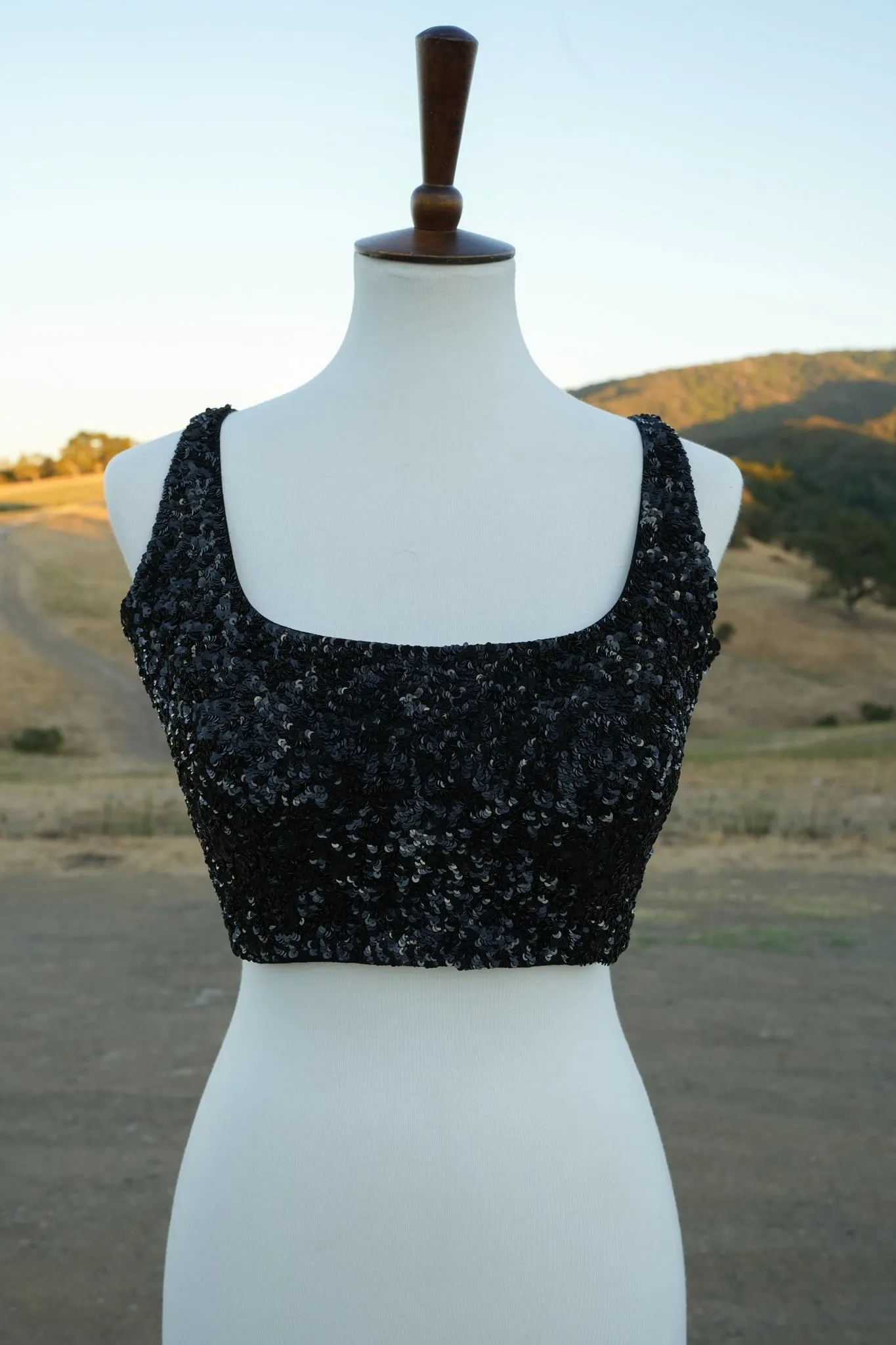 Sleeveless Glitter Blouse